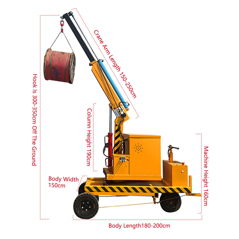 manual mobile floor crane