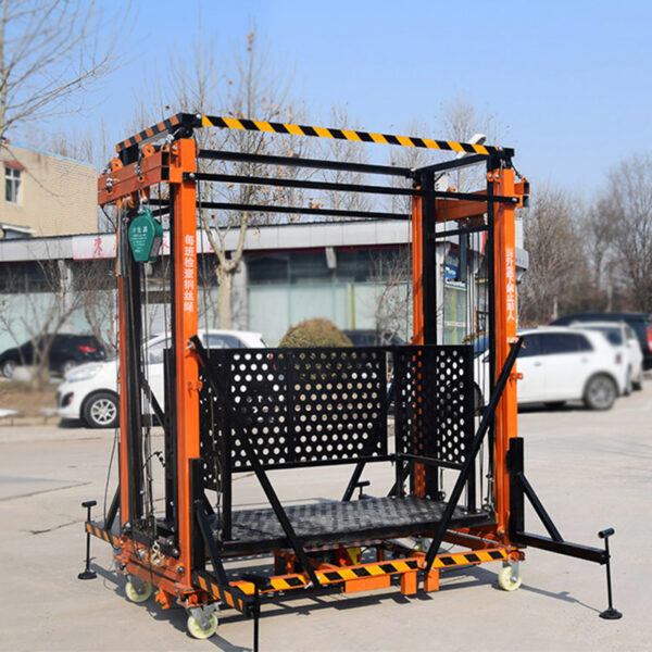 Building Small Platform Industrial 2-12m Electric Folding Scaffold Platform for Building ...